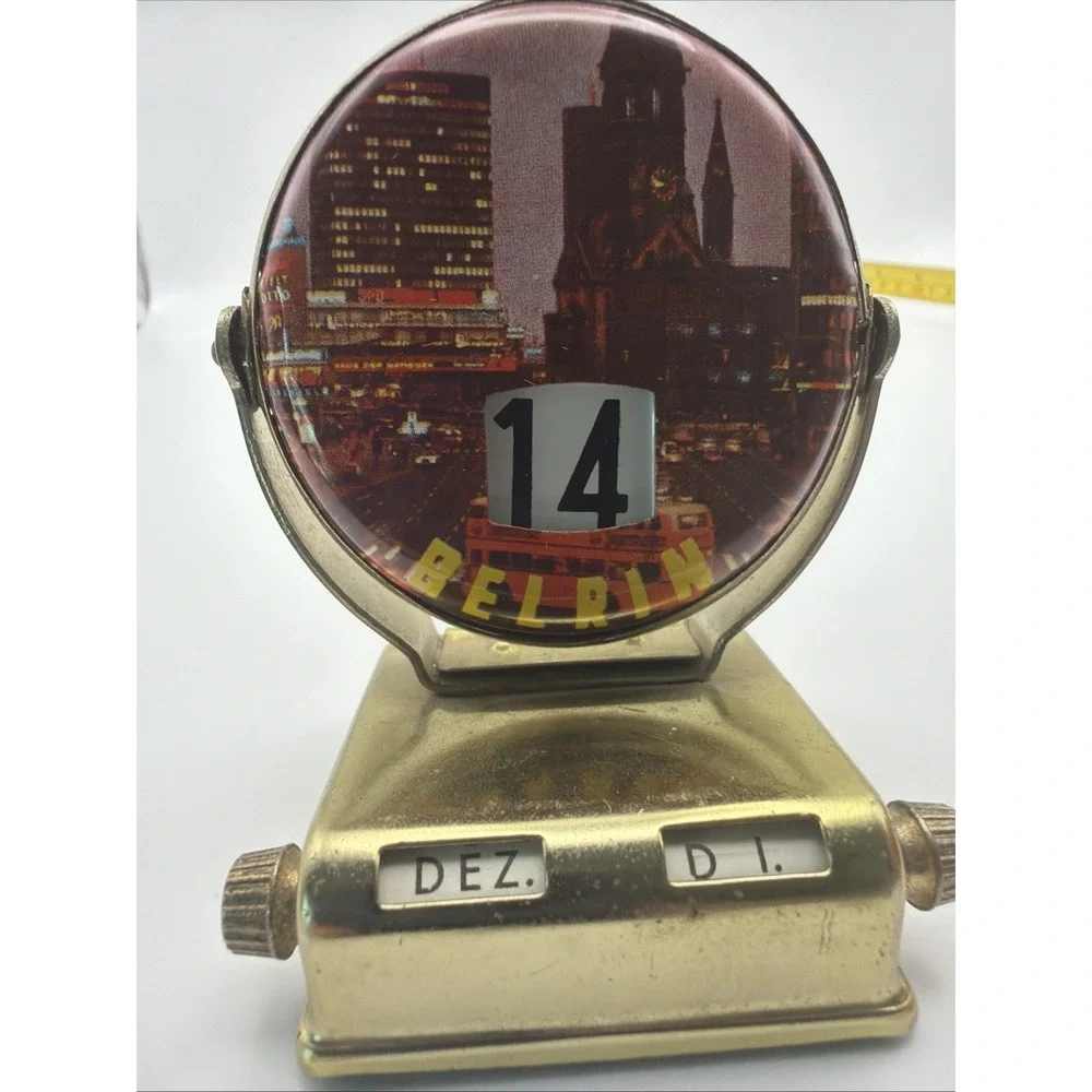 Two Vintage Berlin Germany Perpetual Desk Calendars Bear Souvenir West Berlin